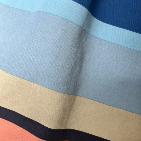 Patagonia Wavefarer Orange Blue Striped Board Shorts Men Size 38 BLEMISH - Picture 3 of 8